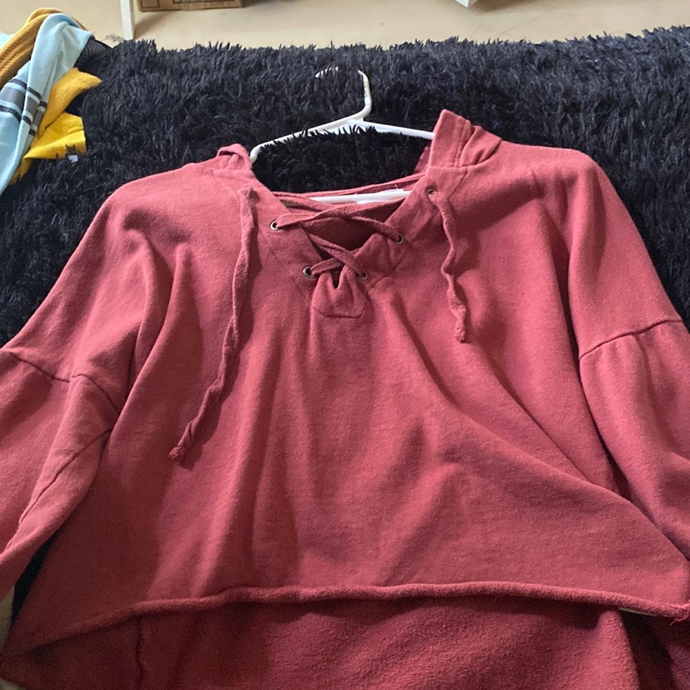 cropped hoodie